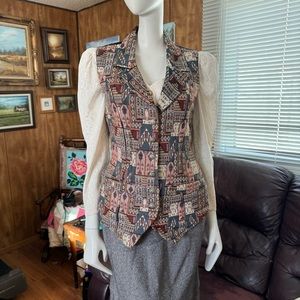 Vintage Tapestry Style Vest